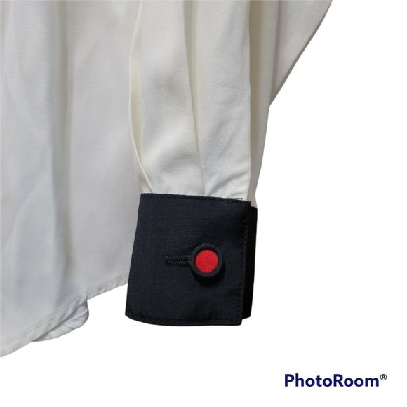 Vintage Cache Women's Size XS Red Black Velvet Western Ranch Button Front Shirt - Picture 4 of 11